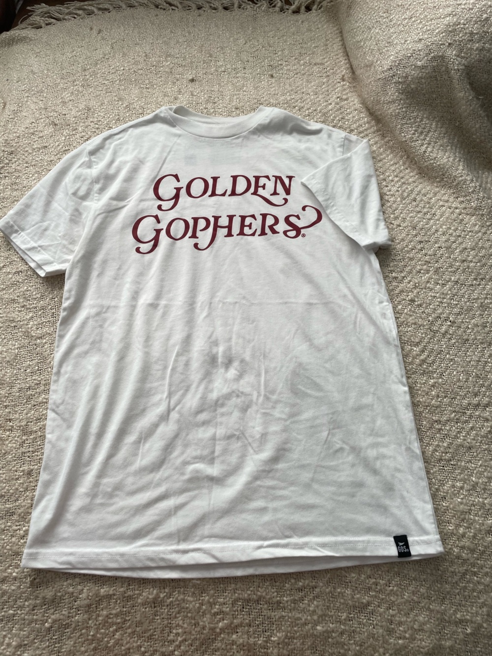 Golden Gophers White Short Sleeve Graphic Tee